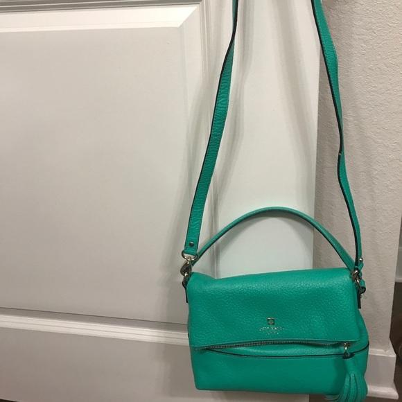 NWT Kate spade foldable purse turquoise - Picture 4 of 4
